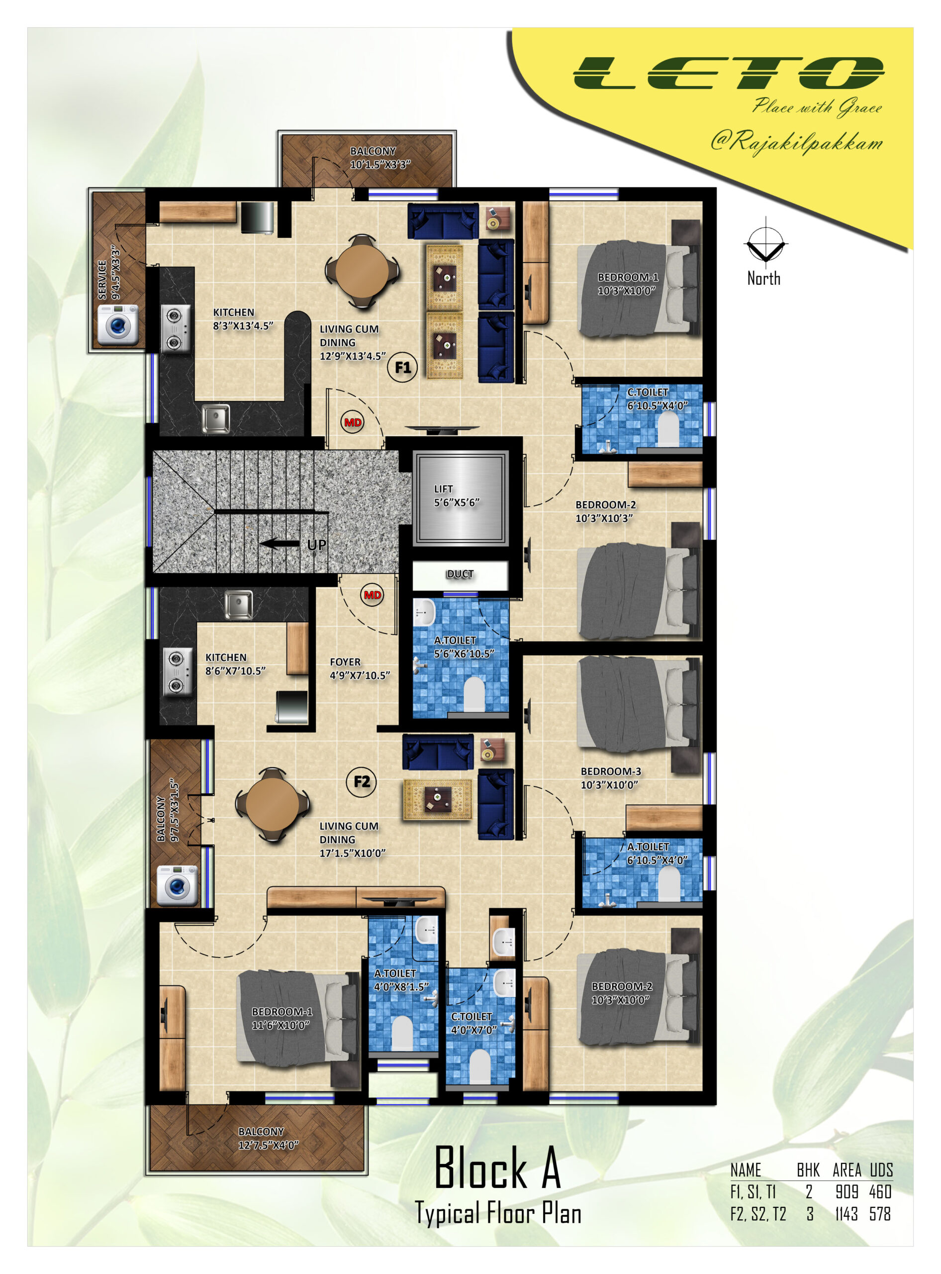 Floor Plan Black-A