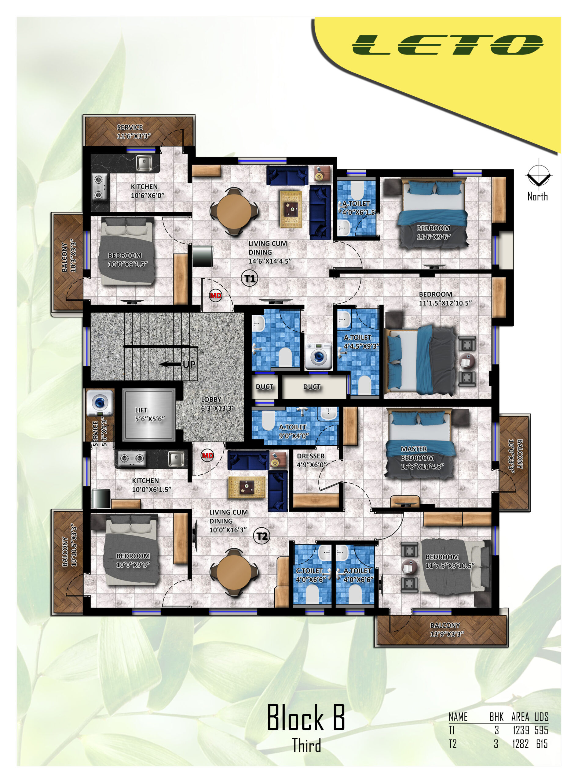 Floor Plan Black-B